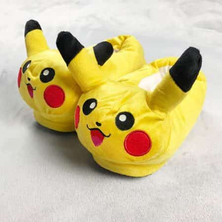 Funny plush Pikachu slippers 22