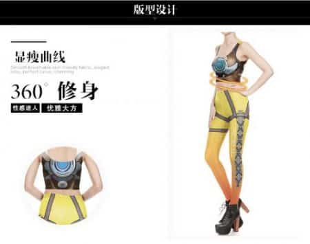 Overwatch Tracer Cosplay Costume for Women 36
