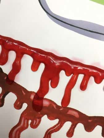 Blut Tropf Halskette für Halloween 9