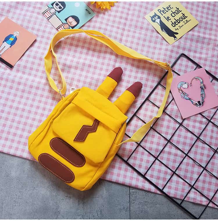 Cute shoulder bag with Pikachu motif for kids and adults 4