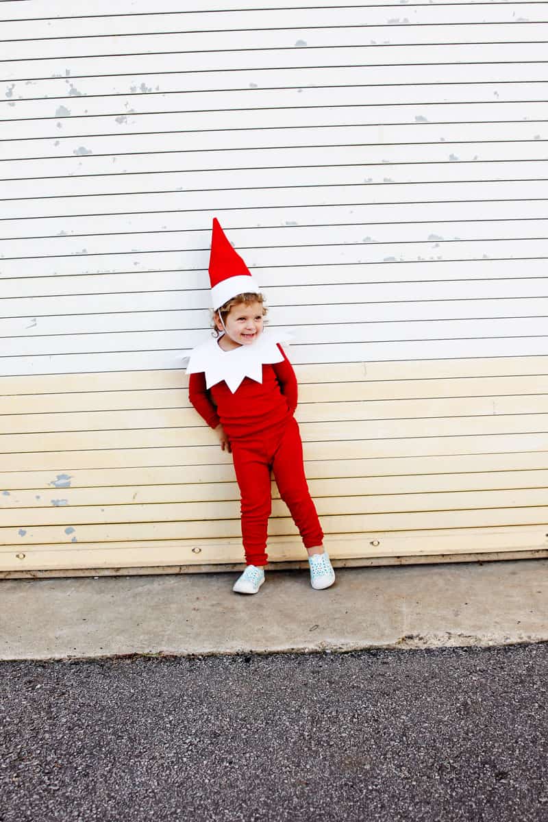 DIY Red Primary Elf Costume