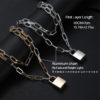 Lock Chain Necklace With A Padlock Pendants For Women Men Punk Jewelry On The Neck 2020 Grunge Aesthetic Egirl Eboy Accessories 2