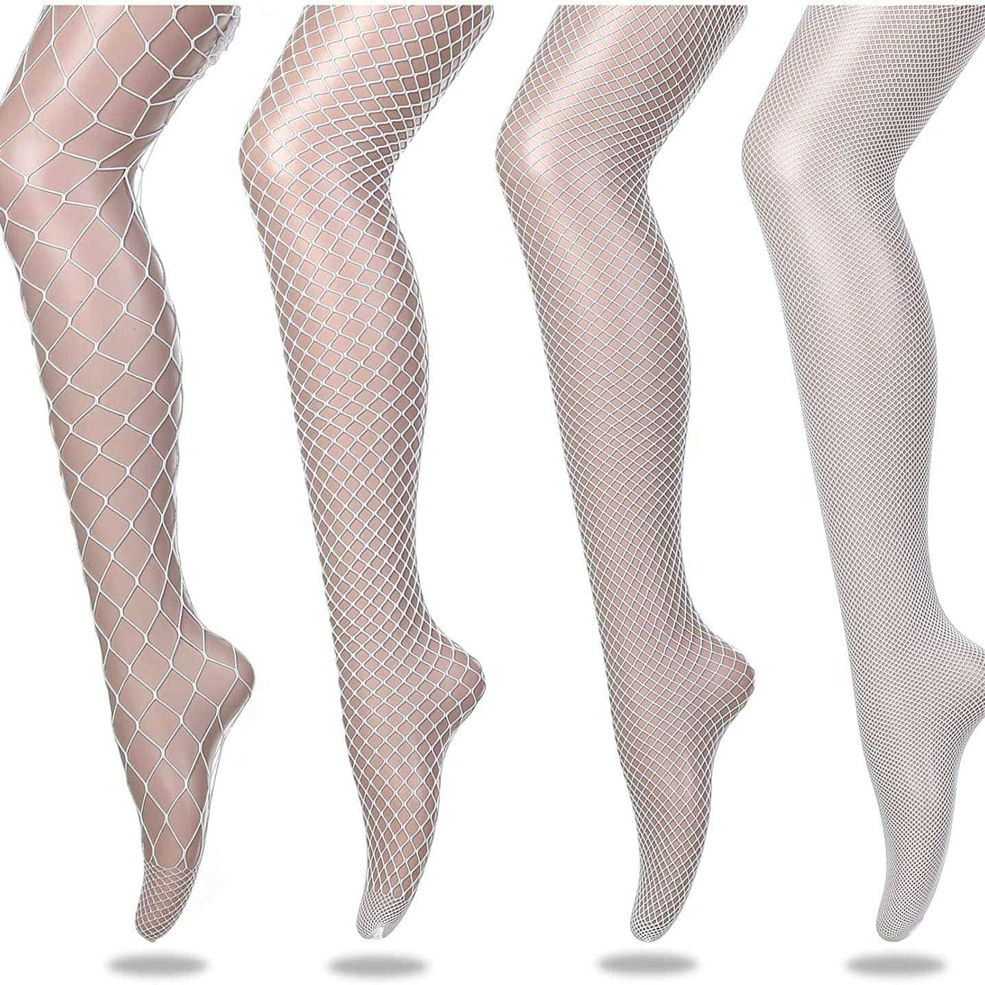 Fischnetz Strümpfe weiß Egirl Eboy Style Netzstrumpfhose weiß 1