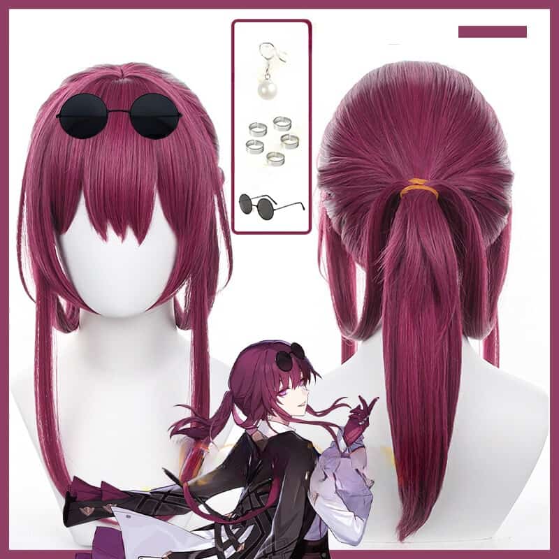 Honkai Star Rail Kafka Cosplay Wig 43cm 9 Honkai Star Rail Kafka Cosplay Wig 43cm 1