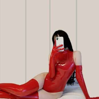 Wet Look PVC Catsuit Bodysuit wie Latex Damen Herren 11