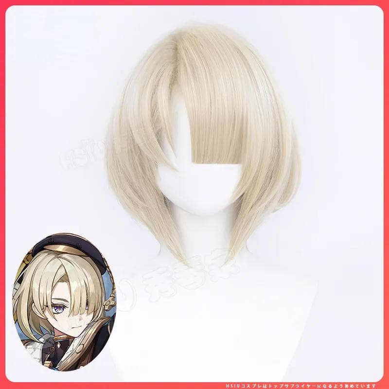 Anime Game Genshin Impact Cosplay Freminet Wig 4