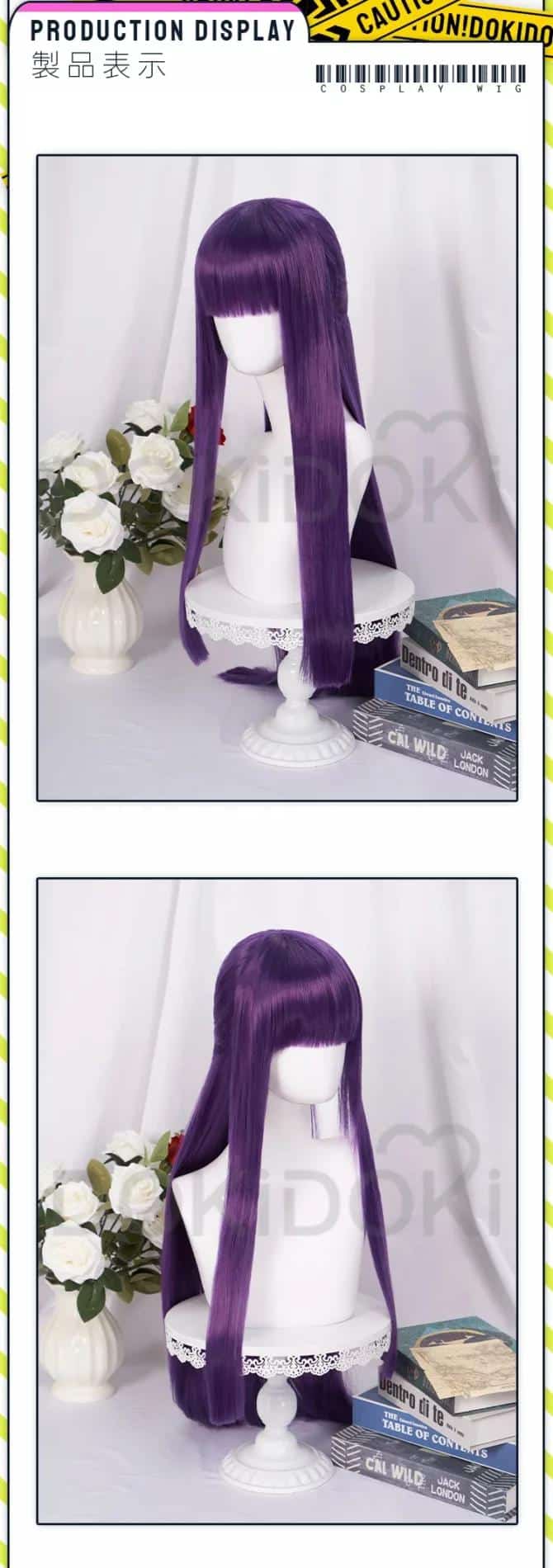 Wig Commision Perücken Styling Service Fern Wig Anime Frieren: Beyond Journey's End Cosplay Wig DokiDoki Women Cosplay Purple Hair Heat Resistant Synthetic Halloween 14 110730297