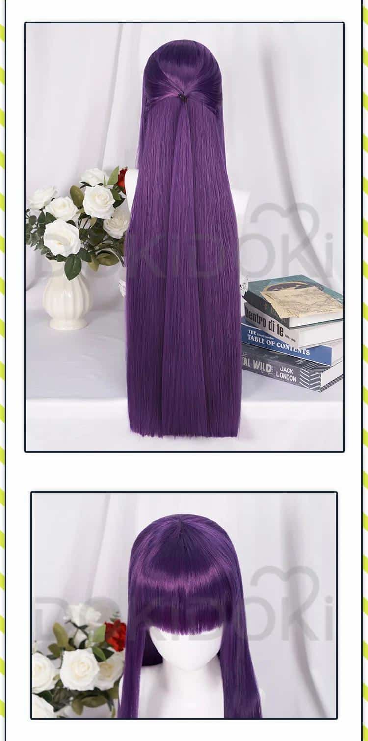 Wig Commision Perücken Styling Service Fern Wig Anime Frieren: Beyond Journey's End Cosplay Wig DokiDoki Women Cosplay Purple Hair Heat Resistant Synthetic Halloween 15 1328114629