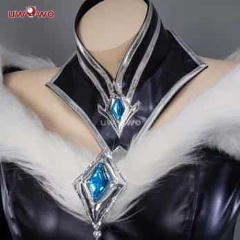 Ahri Cosplay League of Legends/LOL: Midnight Ahri Foxx Cosplay Costume Dress New Nine Tailed Fox-Fur Halloween 9