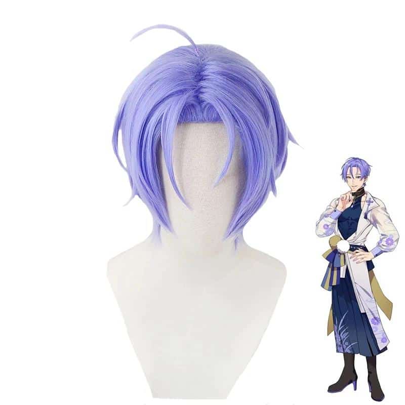 Game Nu: Carnival Kuya Cosplay Wig Kuya Blue Short Hair Game Nu: Carnival Cosplay Kuya Wigs + Wig Cap 6