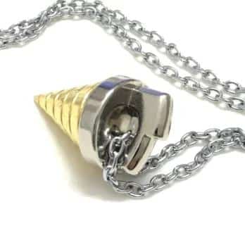 Cartoon Gurren-Lagann Simon Necklace Tengentoba Core Drill Metal Pendant Cosplay Jewelry Accessories 12