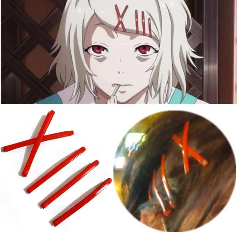 5pcs/lots Tokyo Ghoul Juzo Suzuya Kagerou Project Tateyama Ayano Red Haarepin Daily Accessories Headwear Cosplay Props 1