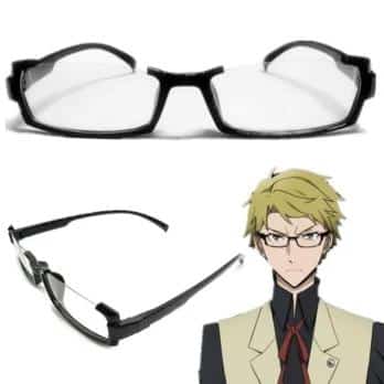 Anime Bungo Stray Dogs Edogawa Rampo Glasses Tokyo Ghoul Kaneki Ken Cosplay Eyewear Eyeglass Unisex Spectacles Accessories Props 11