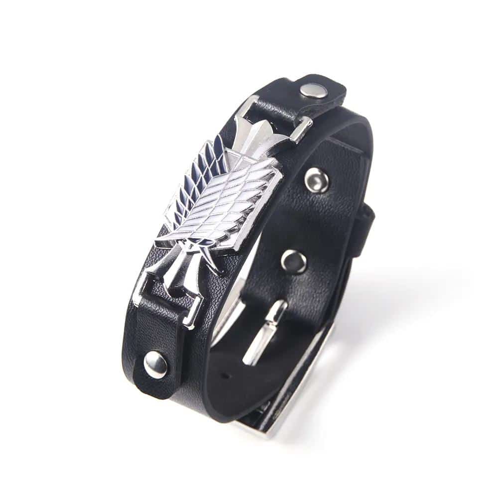 Anime Attack On Titan Bracelet Shingeki No Kyojin Wings of Liberty Unisex Leather Bracelets For Women Men Cosplay Jewelry Gift 1