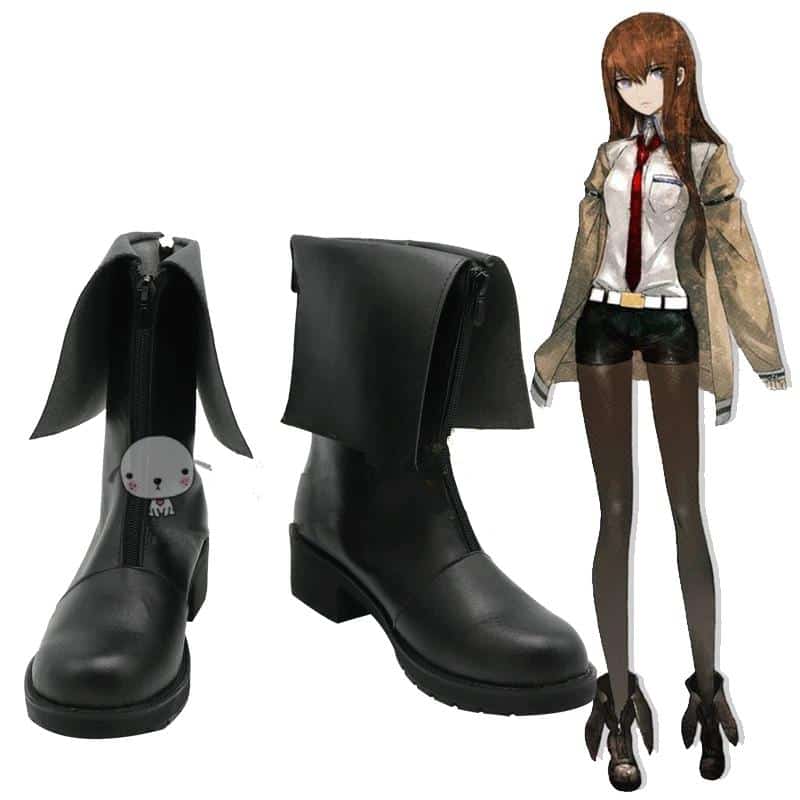 Anime Fate Steins Gate Layer's Gate cosplay Makise Kurisu Hayase Ami Boots Shoes 4