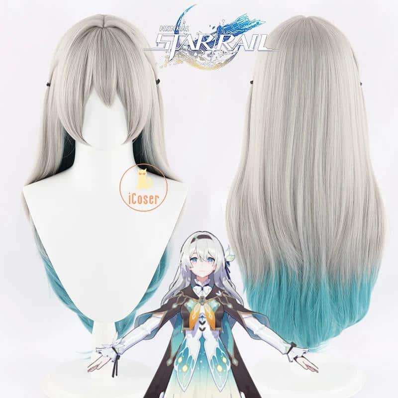Firefly Cosplay Wig Perücke Headwear Hairpin Honkai Star Rail Hairband Props für Damen Girls Accesoires 2