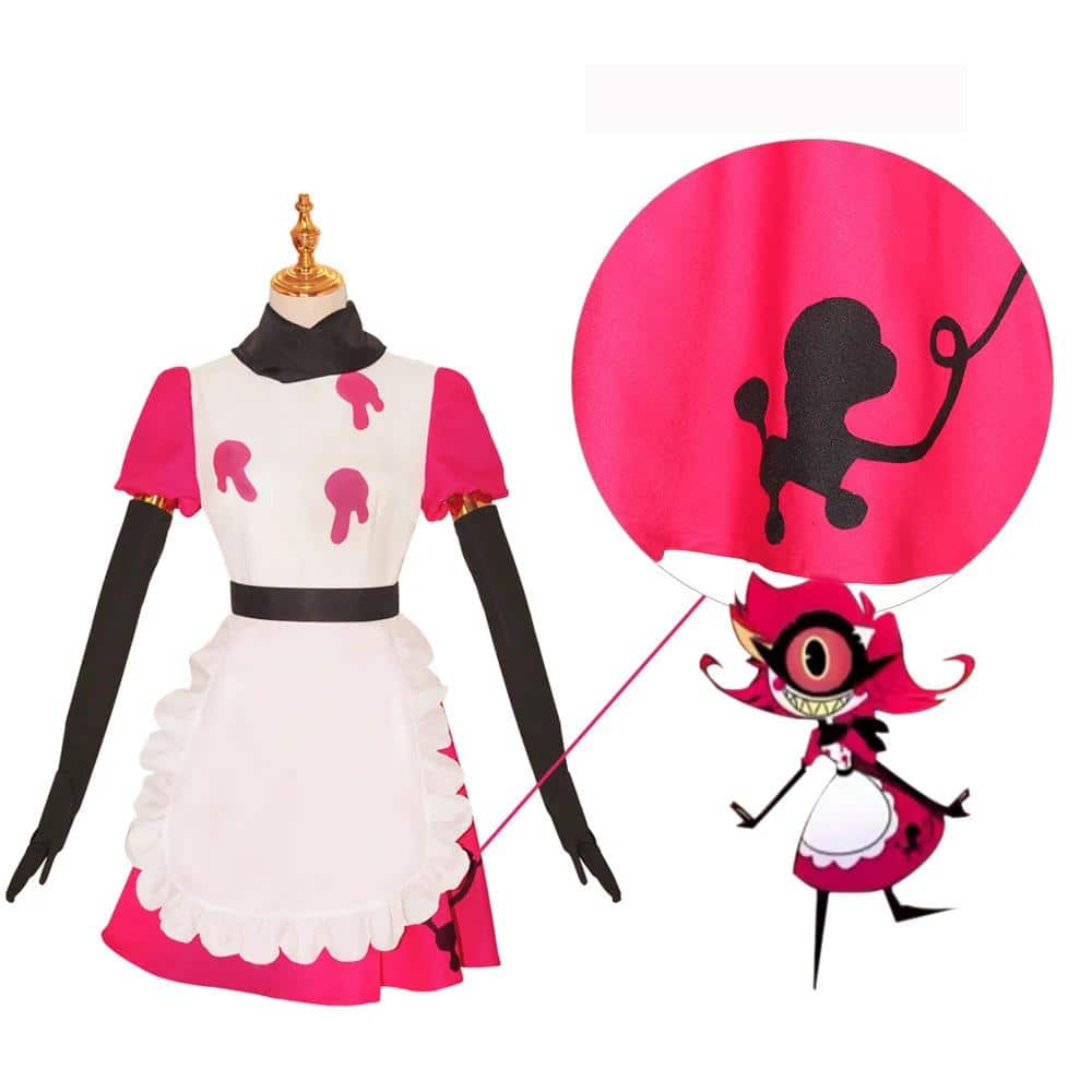 Anime Niffty Cosplay Costume Fancy Dress Outfits Women Maid Suit Hazbin Cosplay Hotel Niffty Costume 7