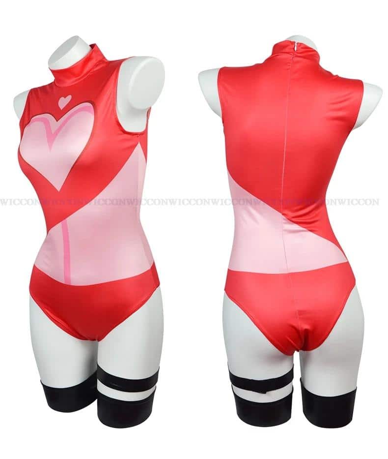 Anime Hazbin Angel Dust Cosplay Hotel Costume Wig Uniform Cosplay Charlie Sexy Dress Suit Stripes Unisex Cosplay 31