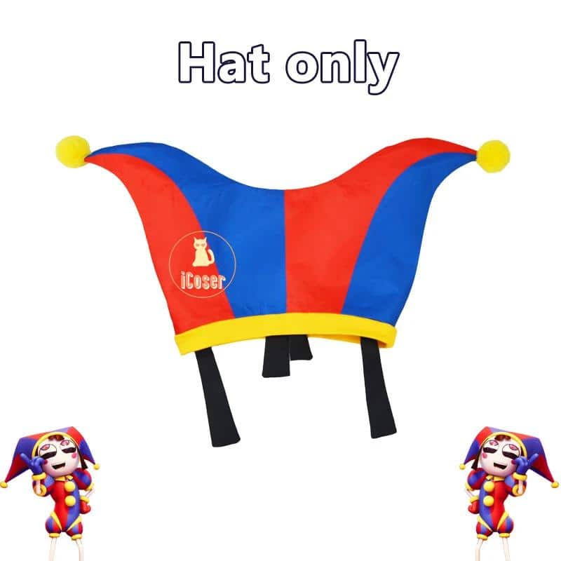 The Amazing Digital Circus Pomni Cosplay Kostüm Uniform Jumpsuit Hat Bodysuit Human für Adult Kids Kostüm Cartoon Cos 18