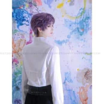 Game Love And Deepspace Cos Rafayel Cosplay Kostüm White Shirt Black Pants Qiyu Rafayel Wig Perücke Damen Herren Suit 12