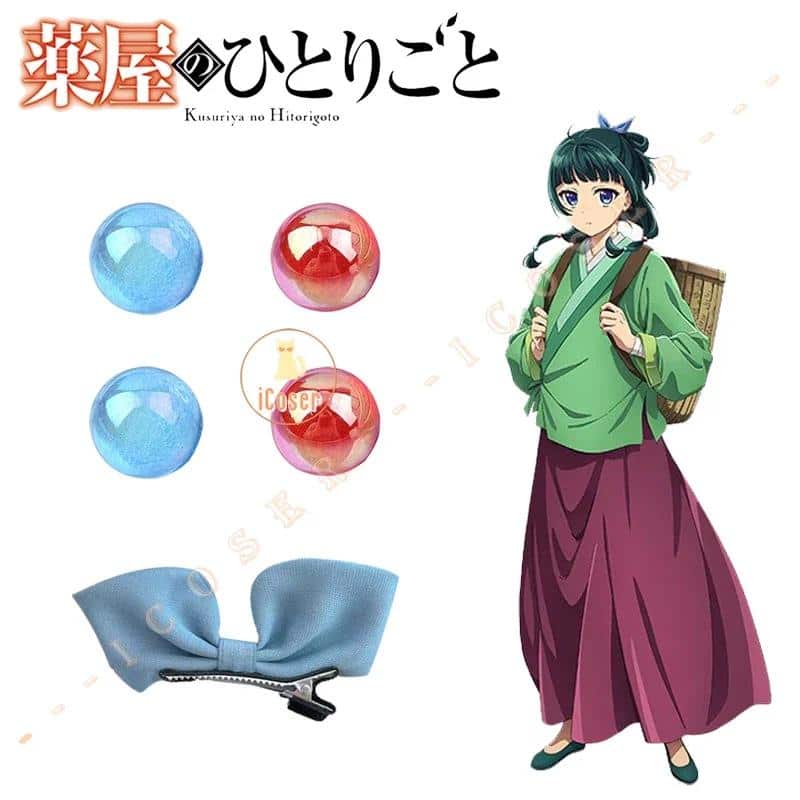 Maomao Cosplay Wig Perücke Anime The Apothecary Diaries Dark Green Long Hair Blue Bow Headwear Kusuriya No Hitorigoto Damen 6 Maomao Cosplay Wig Perücke Anime The Apothecary Diaries Dark Green Long Hair Blue Bow Headwear Kusuriya No Hitorigoto Damen 6