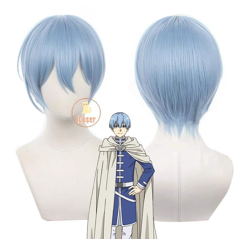Himmel Cosplay Kostüm Wig Perücke Anime Frieren Beyond Journey's End Cloak Uniform Outfit Blue Hair Herren Damen 19
