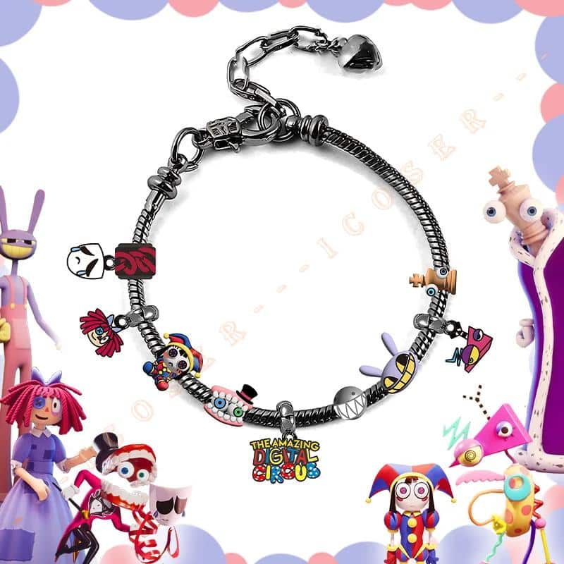 The Amazing Digital Circus Pomni Ragatha Cosplay Bracelets Jax Caine für Kids Birthday Gifts Accesoires Pendant Props 10