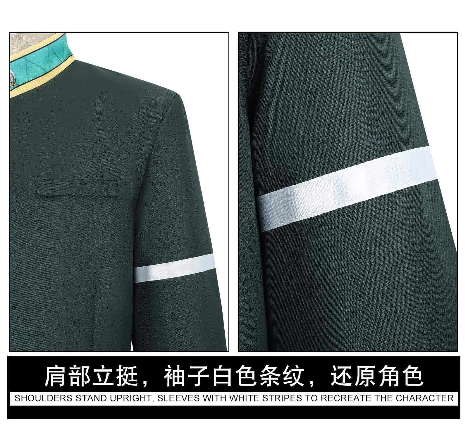 Haruka Sakura Cosplay Kostüm Wig Perücke Anime Wind Breaker Jacket School Uniform Coat Bofurin für Damen Herren Set 22