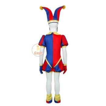 Pomni Cosplay Cartoon Kostüm The Amazing Digital Circus Jumpsuit Hat Maske Gloves Shoe Covers für Kids Children Gifts 10