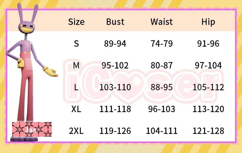 The Amazing Digital Circus Jax Cosplay Kostüm Cartoon Uniform Jumpsuit Pomni für Kids Adult Cosplay 15