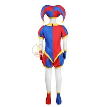 Pomni Cosplay Kostüm The Amazing Digital Circus Cartoon Uniform Hat Gloves für Damen Herren Kids Kostüm Cos Props 11