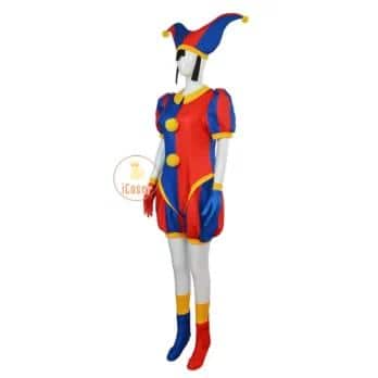 The Amazing Digital Circus Pomni Cosplay Kostüm Uniform Jumpsuit Hat Bodysuit Human für Adult Kids Kostüm Cartoon Cos 8