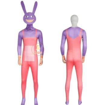 The Amazing Digital Circus Jax Cosplay Kostüm Cartoon Uniform Jumpsuit Pomni für Kids Adult Cosplay 12