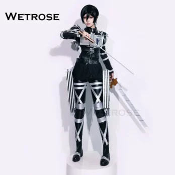 【Wetrose】In Stock Aot Cosplay Costume Final Season Titan Jean Levi Mikasa Ackerman Armin Connie Hange Eren Combat Suit 6
