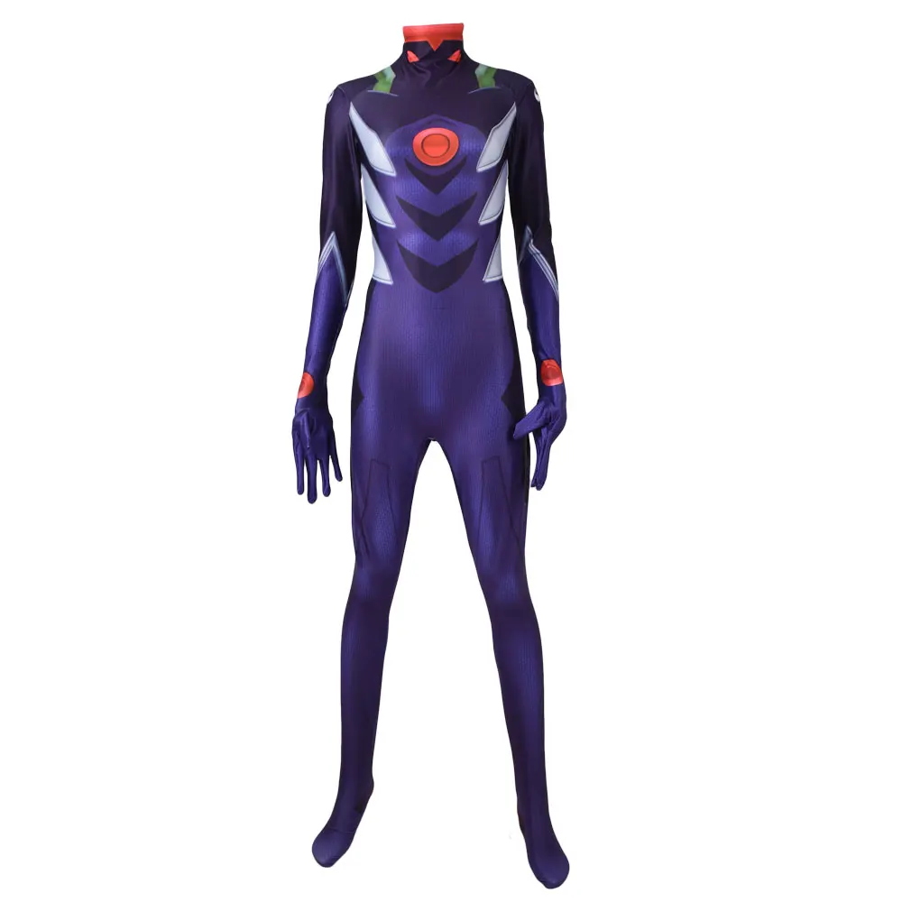 Adults Kids Anime Asuka Langley Soryu Mari Rei Ayanami Cosplay Costume Asuka Test Jumpsuits Zentai Suit Halloween Bodysuit 4