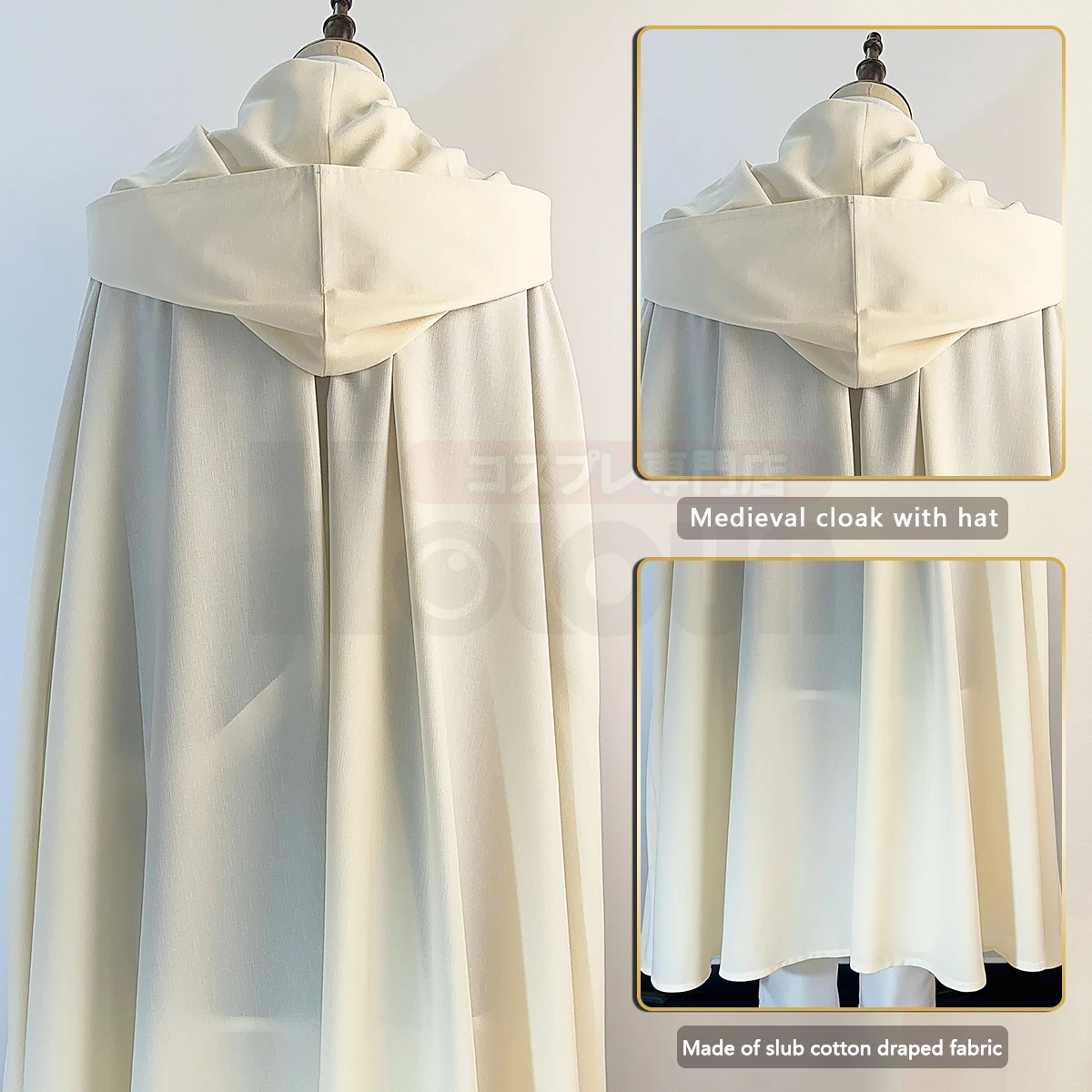 HOLOUN Frieren Beyond Journey's End Anime Himmel Cosplay Costume Wig Shawl Cloak Coat Pants Rose Net Synthetic Christmas Gift 7