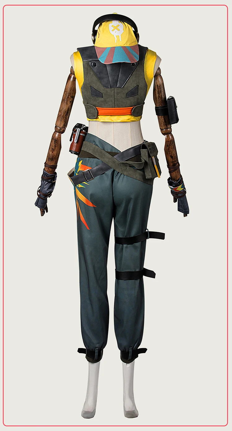 Game VALORANT Raze Cosplay Costume Shoes Tayane Alves Outfit Raze Cosplay Adult Women Men Costume For Hallowmas Carnival Party 9