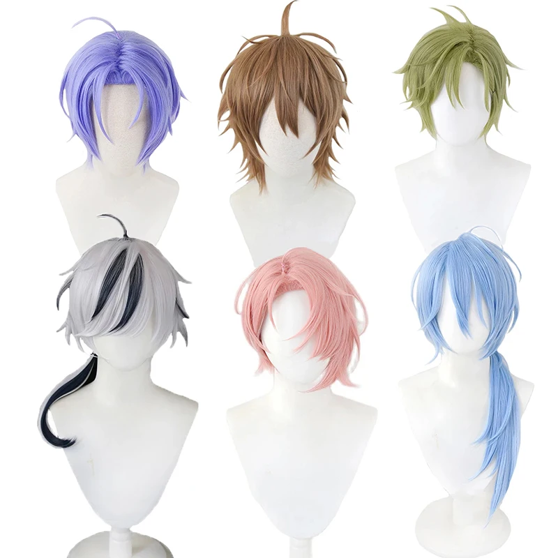 Game Nu: Carnival Cosplay Wig Aster Kuya Edmond Olivine Eiden Blade Yakumo Garu Dante Role Play Wigs 1