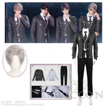 Anime Game Love And Deepspace NEW Costume Sylus Cosplay Costume Wig Suit DK Uniform Daddy Xavier Rafayel Zayne Halloween Party 1