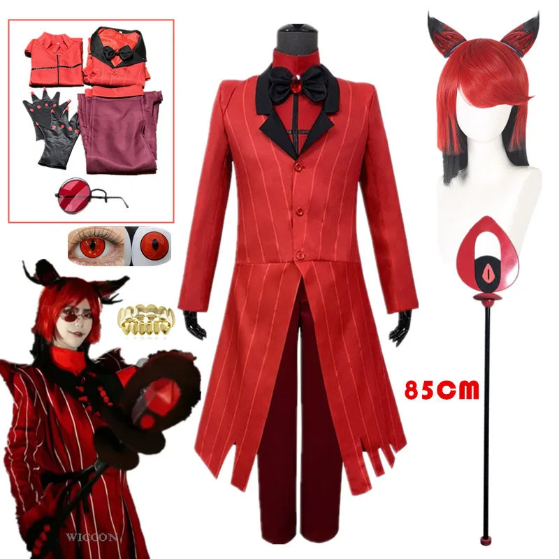 Anime Hazbin Cosplay Hotel ALASTOR Uniform Costume Uniform Suit Outfit Halloween Carnival Costume For Adult Hazbin Cos Hotel 1