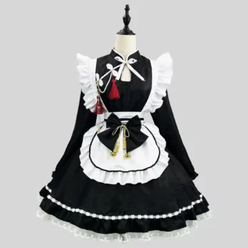 Chinese Style Maid Lolita Cosplay Costume S-5XL Women Cheongsam Dress Halloween Party Waitress Role Play Animation Show Dropship 6