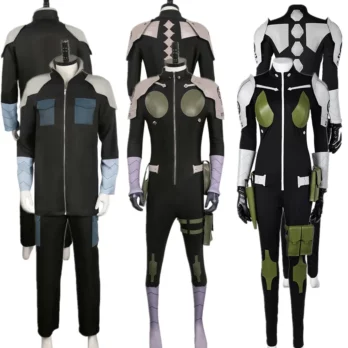 Defense Kafka Hibino Cosplay Costume Gloves Holster TEC Suits Anime Kaiju Fantasy No.8 Outfits Halloween Adult Men Party Suit 1