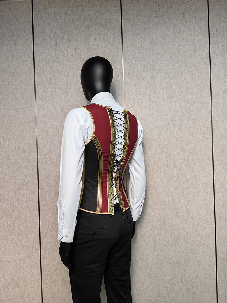 Men's Corset Tight Tops Male Corset Vest Flat Abdominal Fat Waist Girdle Push Up Body Shaper With Bones Tank Tops Costume 26 Men's Corset Tight Tops Male Corset Vest Flat Abdominal Fat Waist Girdle Push Up Body Shaper With Bones Tank Tops Costume 15