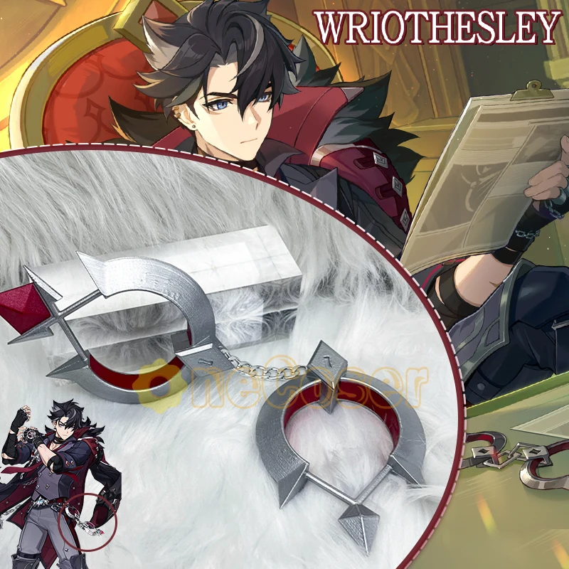 Wriothesley Cosplay Prop Game Genshin Impact Handcuffs Props Accessories Overture Teaser Fontaine 1