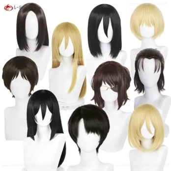 Anime Levi Ackerman Eren Yeager Mikasa Ackerman Hanji Zoe Pieck Finger Armin Arlert Annie Leonhart Historia Reiss Cosplay Wigs 1