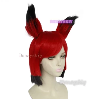 New Hazbin Wigs Cosplay Hotel ALASTOR Cosplay Hair Props With Glasses Headwear Halloween Carnival Christmas Costumes Accessories 15 New Hazbin Wigs Cosplay Hotel ALASTOR Cosplay Hair Props With Glasses Headwear Halloween Carnival Christmas Costumes Accessories 2