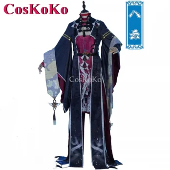 CosKoKo Yakumo Cosplay Game Nu: Carnival Costume Blood Of Qianyun Skin Fashion Printed Dress Halloween Party Role Play Clothing 5