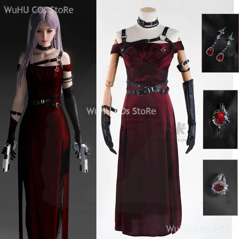 Game Love And Deepspace Cosplay Anime Sylus SUPACE Heroine Cosplay Women Red Dress Uniform Woman Girls Cosplay Costume 1