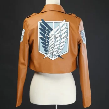 Anime Attack on Titan Cosplay Leather Jacket Shingeki no Kyojin Cosplay Costume Eren Legion Coat Jackets Halloween High Quality 6