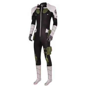 Anime Kaiju No. 8 Soshiro Hoshina Cosplay Costume Wig Mask Jumpsuits Gloves Purple Hair Defense Force Third Division Combat Suit 4